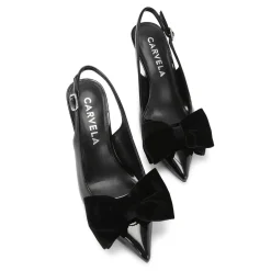 New Lavish Bow Slingback Pumps Women Heels