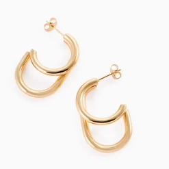 Discount Layered Polly Hoops Women Earrings