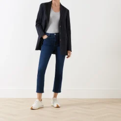 Discount Le High High-Rise Straight Leg Jeans Women Denim