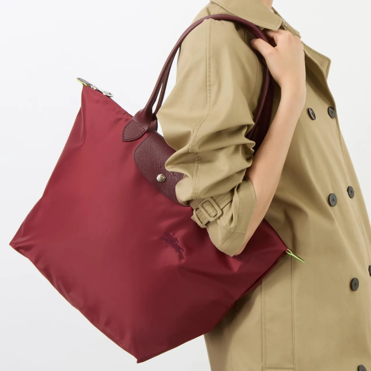 Clearance Le Pliage Green L Tote bag Women Tote Bags