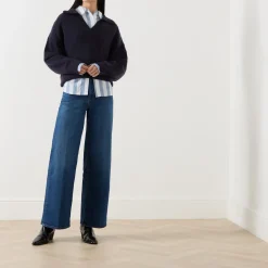 New Le Slim Palazzo Wide-Leg Jeans Women Denim