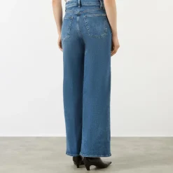 Online Le Slim Palazzo Wide-Leg Jeans Women Denim