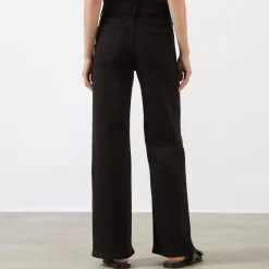 Hot Le Slim Palazzo Wide-Leg Trousers Women Denim