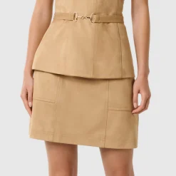 Leah Faux Suede Mini Skirt Women Skirts