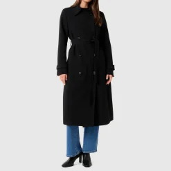 Hot Leanne Double-Breasted Trench Coat Women Coats & Jackets