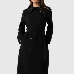 Hot Leanne Double-Breasted Trench Coat Women Coats & Jackets