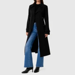 Hot Leanne Double-Breasted Trench Coat Women Coats & Jackets