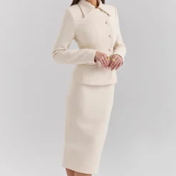 Lena Boucle Pencil Skirt Women Skirts