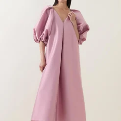 Outlet Lennon Pleat-Detail Dress Women Dresses|Mother Of The Bride