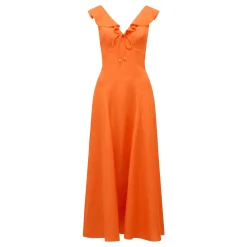 New Lenny Godet Flared Dress Women Dresses