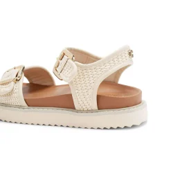 Discount Lenora Woven Flat Sandals Women Sandals