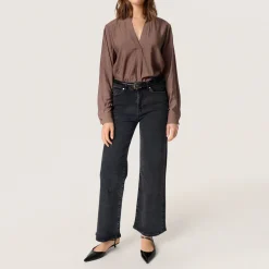 Outlet Leodora Solid Blouse Women Tops