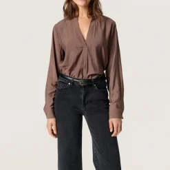 Outlet Leodora Solid Blouse Women Tops