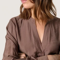 Outlet Leodora Solid Blouse Women Tops