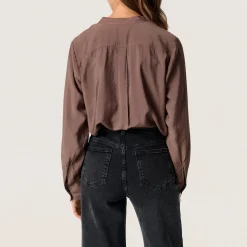 Outlet Leodora Solid Blouse Women Tops