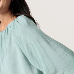 Clearance Leodora Solid Blouse Women Tops