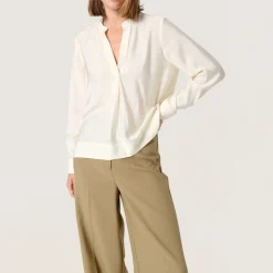 Leodora Solid Blouse Women Tops