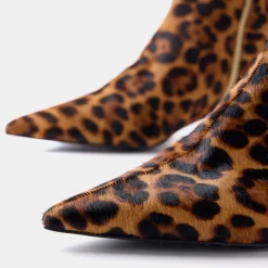 Clearance Leopard Heeled Boots Women Boots