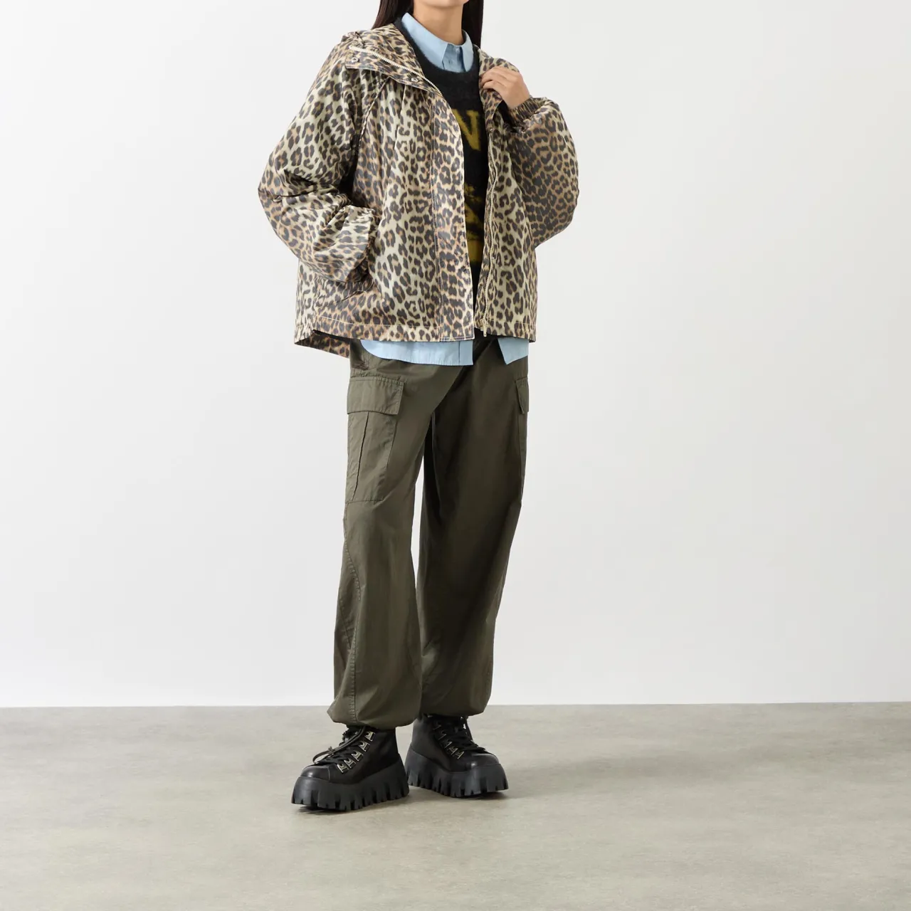 Best Leopard Logo Jacket Women Coats & Jackets