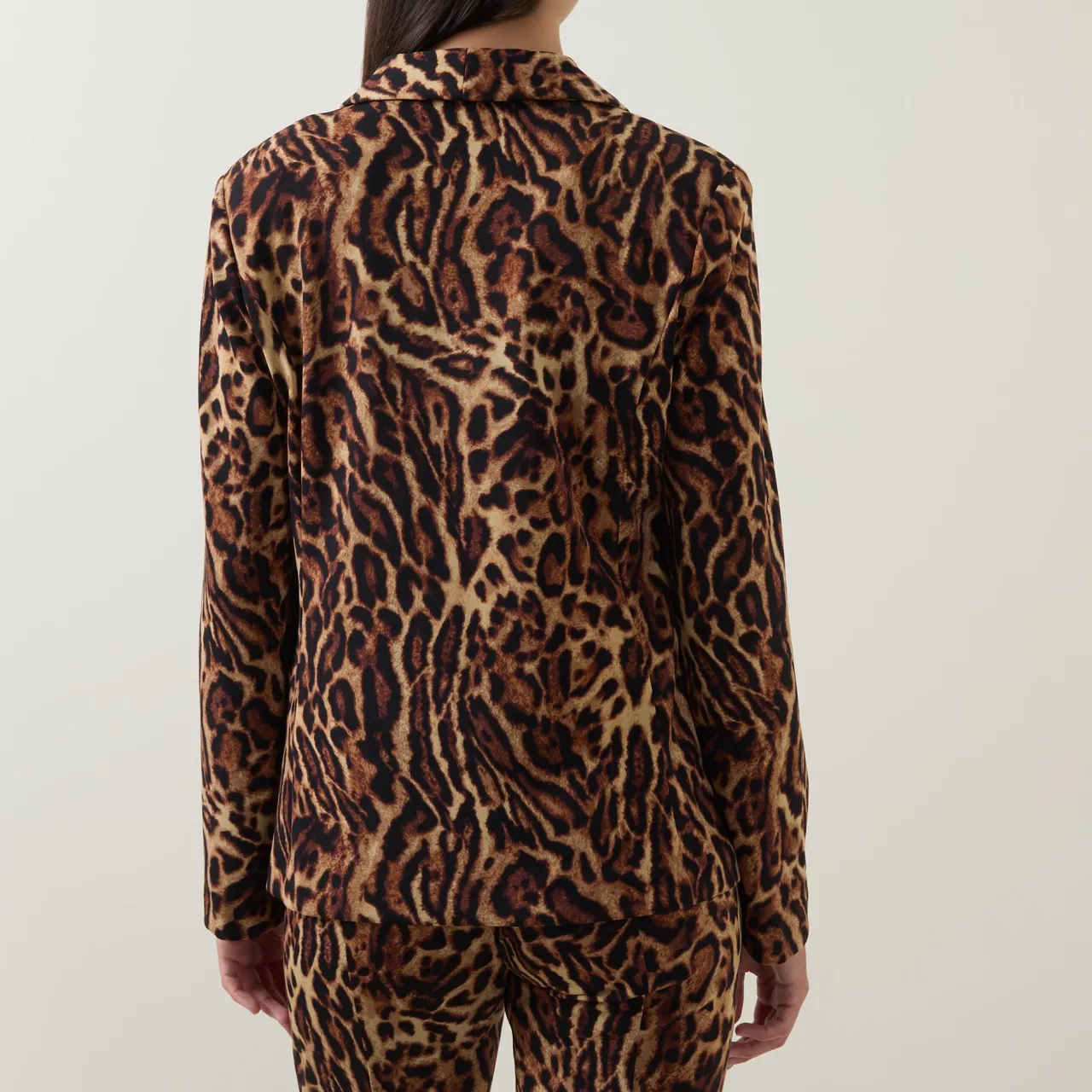 Outlet Leopard Print Single Breasted Blazer Women Coats & Jackets