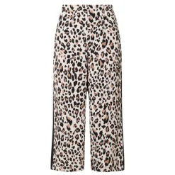 Sale Leopard Side-Panel Cropped Trousers Women Trousers & Shorts
