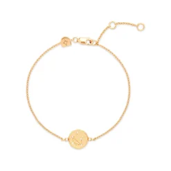 Hot Libra Zodiac Pendant 18k Gold-Plated Bracelet Women Bracelets