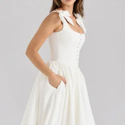 Best Lillia Bow Dress Women Dresses