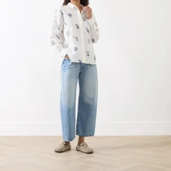 Online Lilot Printed Blouse Women Tops