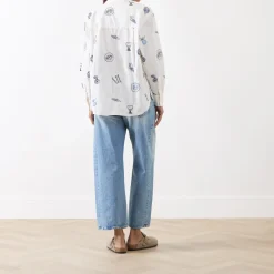 Online Lilot Printed Blouse Women Tops