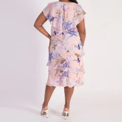 Outlet Lily Tiered Chiffon Dress Women Dresses