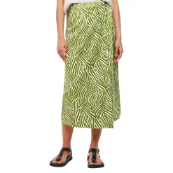 Sale Linear Leaf Wrap Skirt Women Skirts