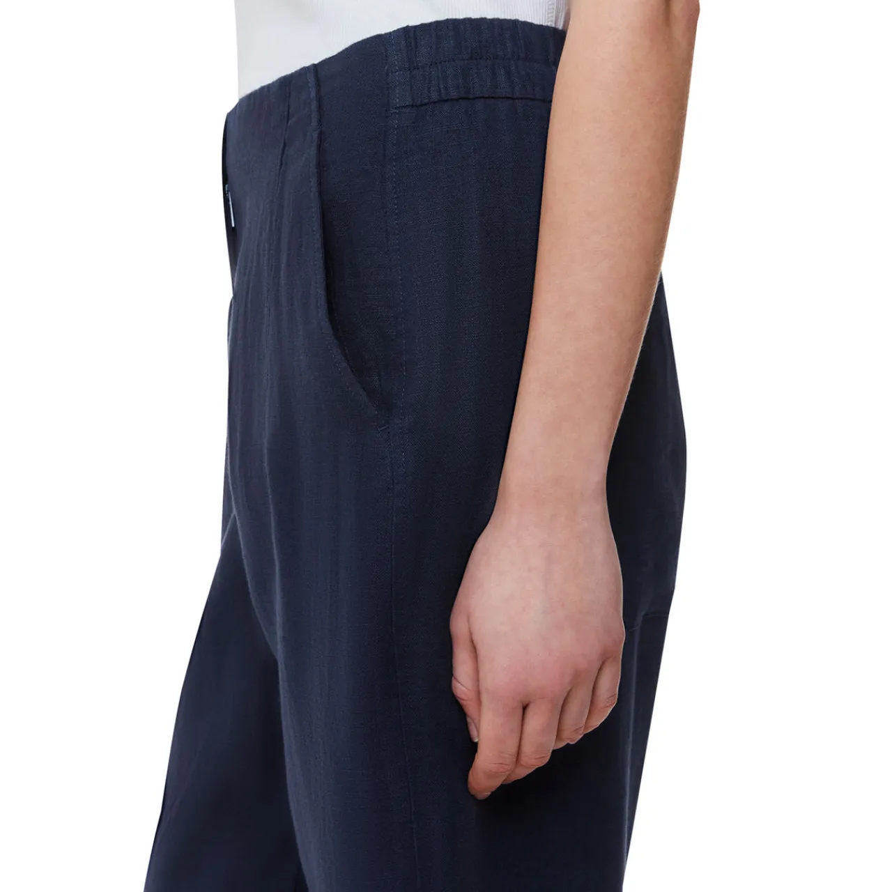 Clearance Linen Barrel Leg Trousers Women Trousers & Shorts