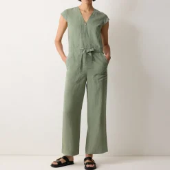 New Linen Jumpsuit Women Jumpsuits