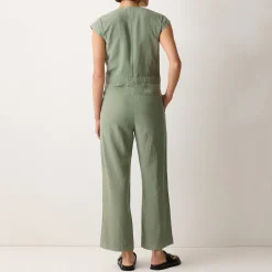 New Linen Jumpsuit Women Jumpsuits
