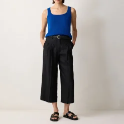 New Linen Knitted Tank Top Women Tops