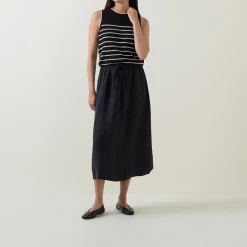 Hot Linna Mid-Rise Flared Skirt Women Skirts