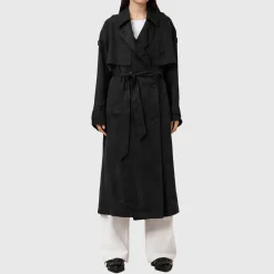 Best Linnie Double-Breasted Trench Coat Women Coats & Jackets