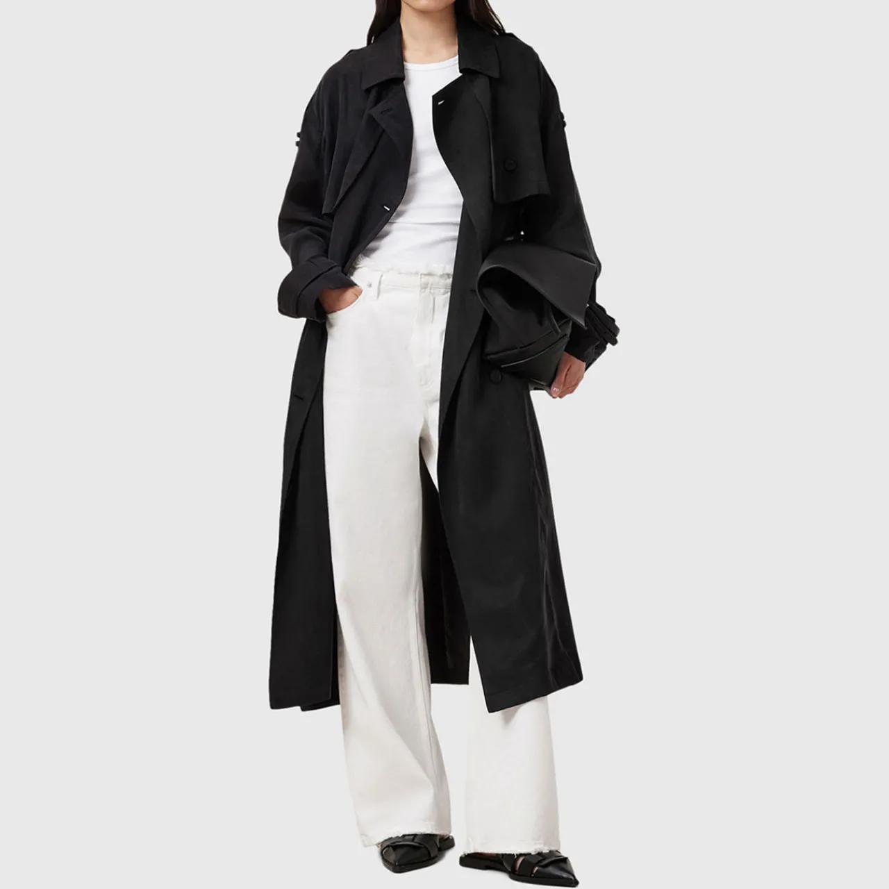 Best Linnie Double-Breasted Trench Coat Women Coats & Jackets