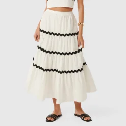 Best Lissy High-Rise Tiered Skirt Women Skirts