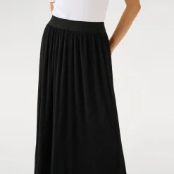 Outlet Liva High-Waist Chiffon Skirt Women Skirts