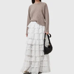 Online Lizi Lace Ruffle Skirt Women Skirts