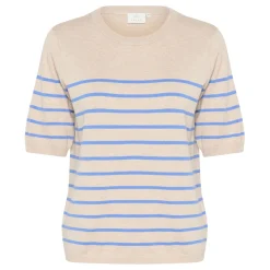 Online Lizza Striped Knit Top Women Sweaters & Cardigans