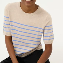 Online Lizza Striped Knit Top Women Sweaters & Cardigans
