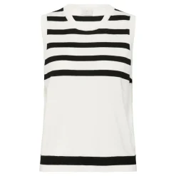 Hot Lizza Striped Knitted Sweater Vest Women Sweaters & Cardigans