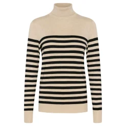 Discount Lizza Striped Turtleneck Sweater Women Sweaters & Cardigans