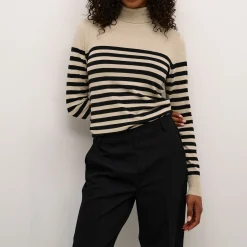 Discount Lizza Striped Turtleneck Sweater Women Sweaters & Cardigans