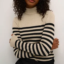Discount Lizza Striped Turtleneck Sweater Women Sweaters & Cardigans