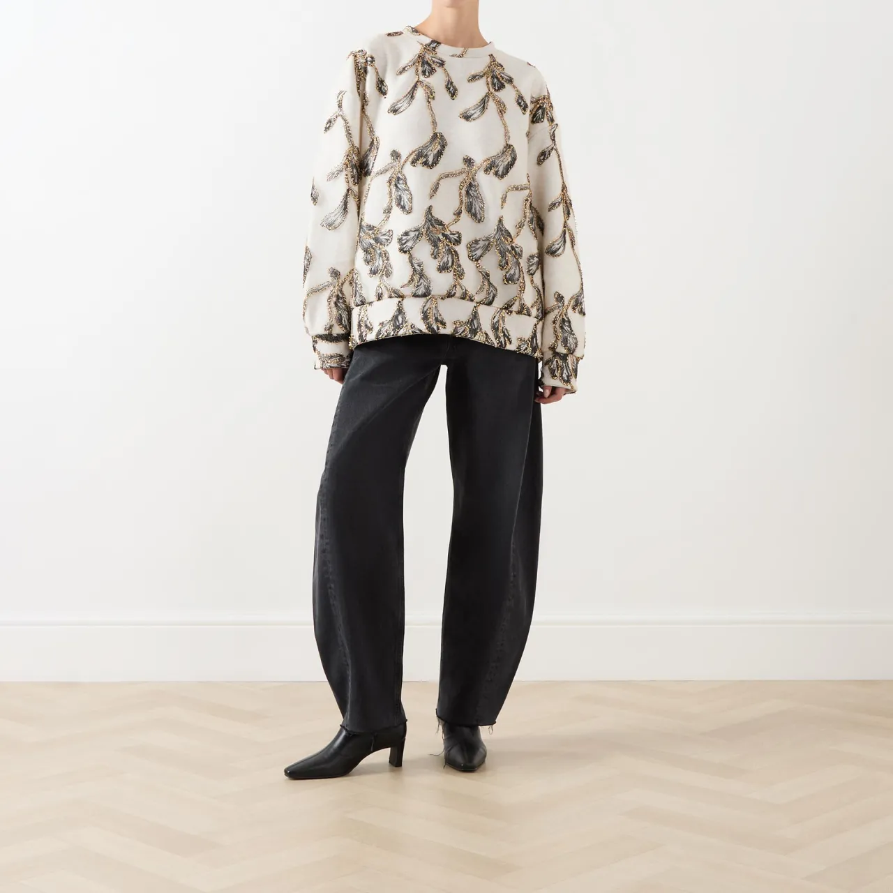 Hot Lofa Embellished Sweatshirt Women Sweatshirts & Hoodies