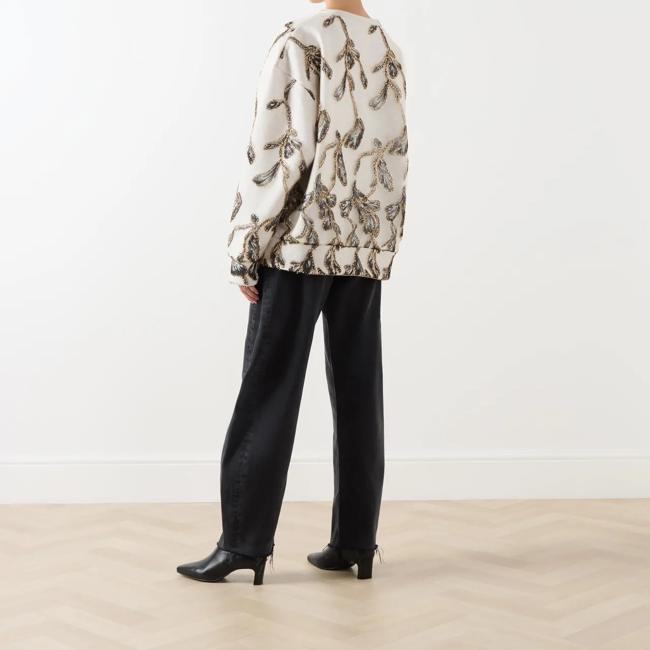 Hot Lofa Embellished Sweatshirt Women Sweatshirts & Hoodies