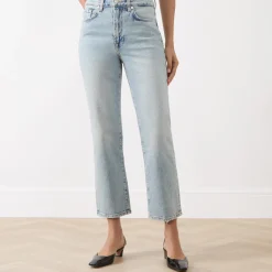 Discount Logan Cropped Stovepipe Jeans Women Denim